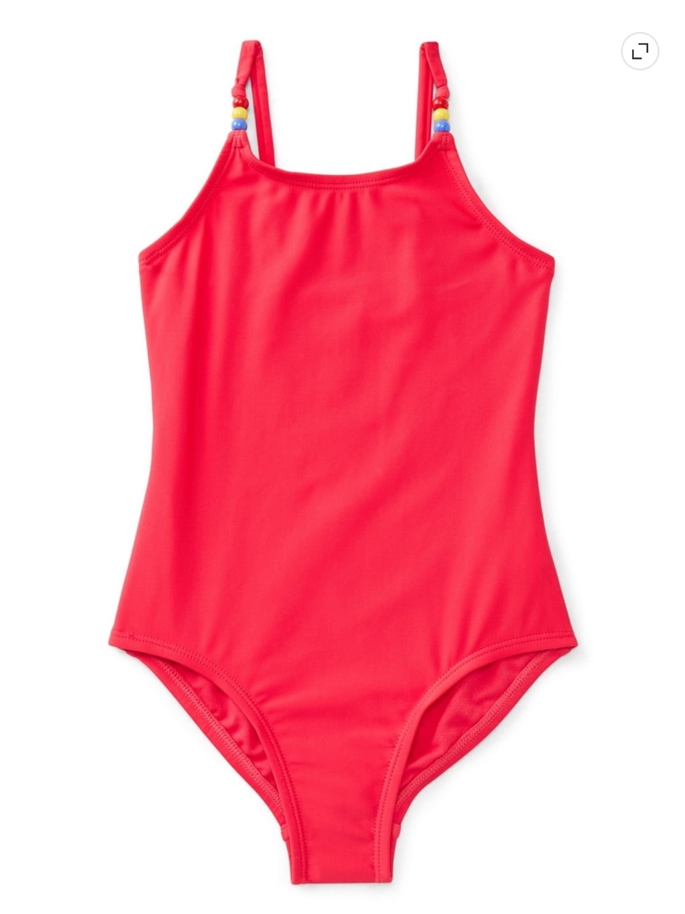 Girls' Red One-Piece Swim Suit - XL